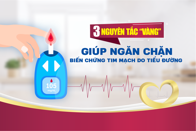 3 nguyên tắc “vàng” hỗ trợ giảm biến chứng tim mạch do tiểu đường - Ảnh 1.