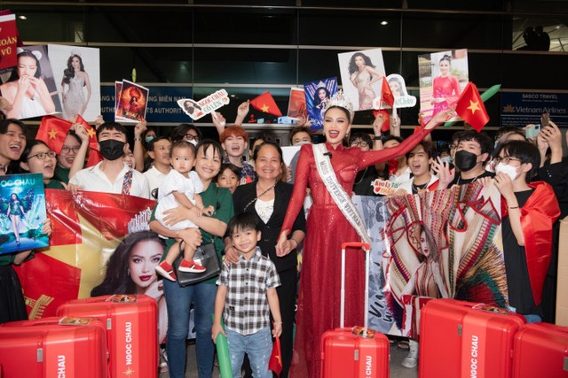 Ngọc Châu lộng lẫy lên đường chinh phục Miss Universe 2022 - Ảnh 8.