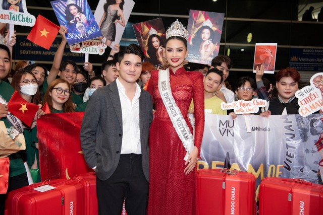 Ngọc Châu lộng lẫy lên đường chinh phục Miss Universe 2022 - Ảnh 7.