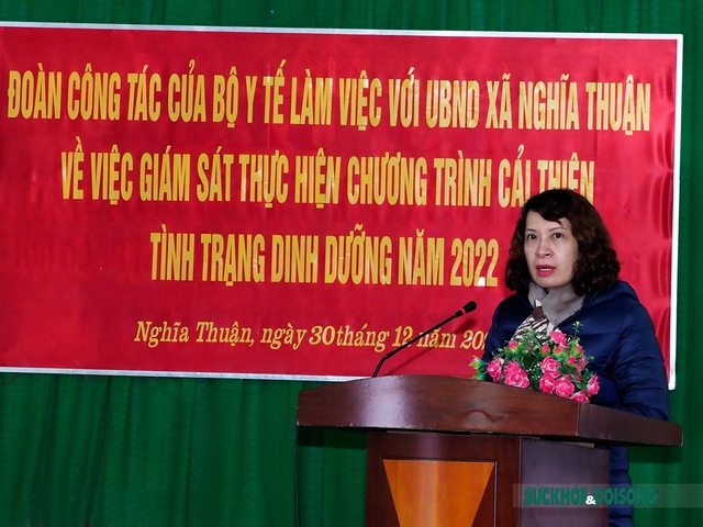 Thứ trưởng Bộ Y tế Nguyễn Thị Liên Hương thăm và tặng quà cho trẻ em suy dinh dưỡng tại tỉnh Hà Giang những ngày cận Tết 2023 - Ảnh 1.