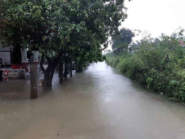 Mưa lớn kéo dài, vùng thấp trũng ở Thừa Thiên Huế bị ngập lụt - Ảnh 7.