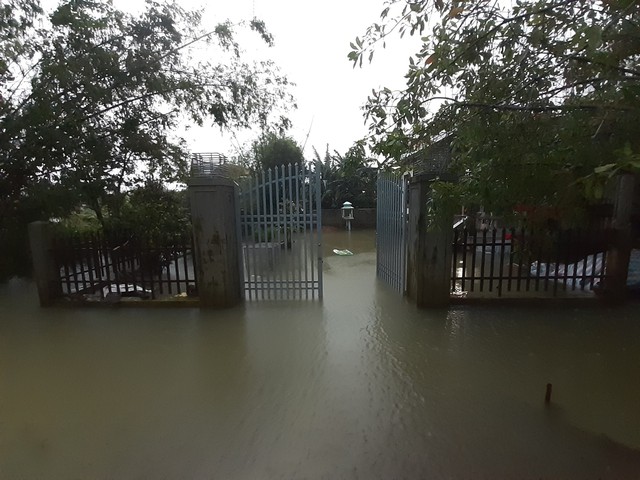 Mưa lớn kéo dài, vùng thấp trũng ở Thừa Thiên Huế bị ngập lụt - Ảnh 4.