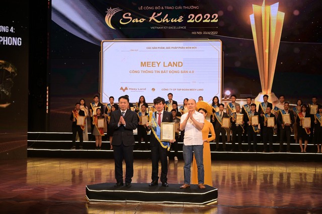 Tập đoàn Meey Land chính thức được vinh danh tại Lễ công bố và Trao giải thưởng Sao Khuê 2022 - Ảnh 2. Tập đoàn Meey Land chính thức được vinh danh tại Lễ công bố và Trao giải thưởng Sao Khuê 2022 - Ảnh 2.