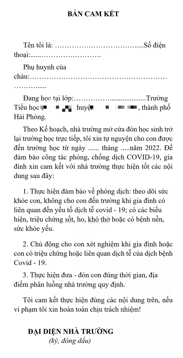 Hải Phòng: Học trở lại, mỗi nơi đòi hỏi phụ huynh một kiểu - Ảnh 1.