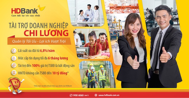 HDBank dành 1.000 tỷ gói tài trợ ưu đãi chi lương - Ảnh 1.