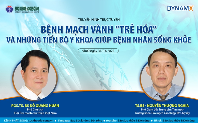 Truyền hình trực tuyến: Bệnh mạch vành &quot;trẻ hóa&quot; và những tiến bộ y khoa giúp bệnh nhân sống khỏe - Ảnh 1.