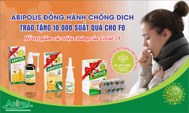 Abipha tặng 10.000 suất quà hỗ trợ cho F0 - Ảnh 1. Abipha tặng 10.000 suất quà hỗ trợ cho F0 - Ảnh 1.