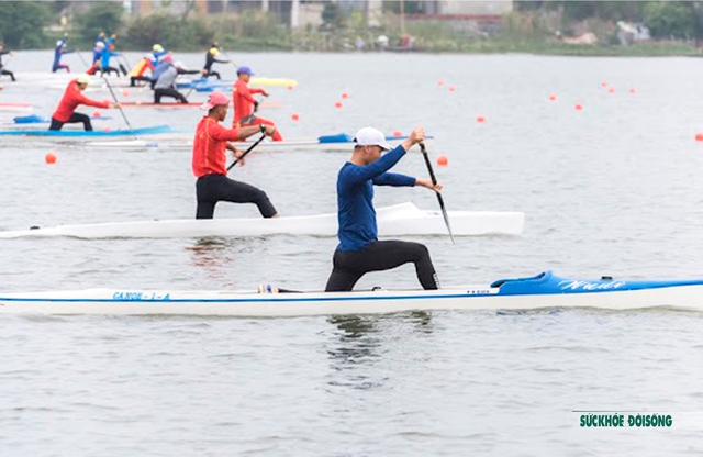 SEA Games 31: Đội tuyển đua thuyền Việt Nam sẵn sàng cho cuộc tranh tài hai môn Rowing và Canoeing  - Ảnh 3.