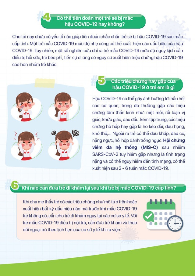 [Infographic] - Hậu COVID-19 ở trẻ em, triệu chứng, phát hiện và dự phòng - Ảnh 3.
