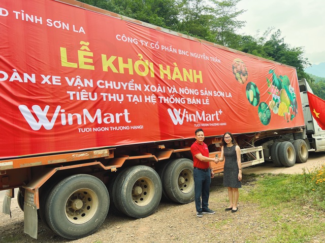 WinCommerce cam kết tiêu thụ 400 - 500 tấn xoài Sơn La - Ảnh 1.