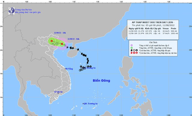 Bão số 2 suy yếu thành áp thấp nhiệt đới, đi vào đất liền - Ảnh 2.