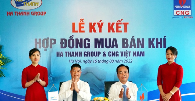 CNG Việt Nam ký hợp đồng mua bán khí với Hà Thanh Group - Ảnh 1.