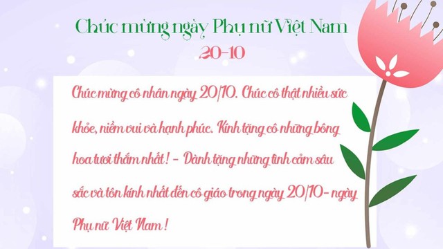 Những mẫu thiệp chúc mừng Ngày Phụ nữ Việt Nam 20/10 đẹp nhất - Ảnh 24.