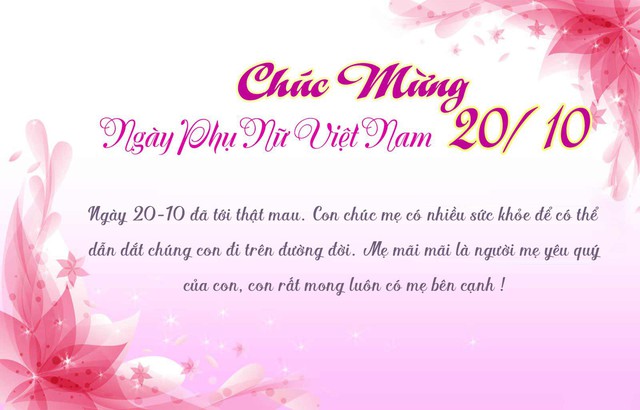Những mẫu thiệp chúc mừng Ngày phụ nữ Việt Nam 20/10 đẹp nhất - Ảnh 8.