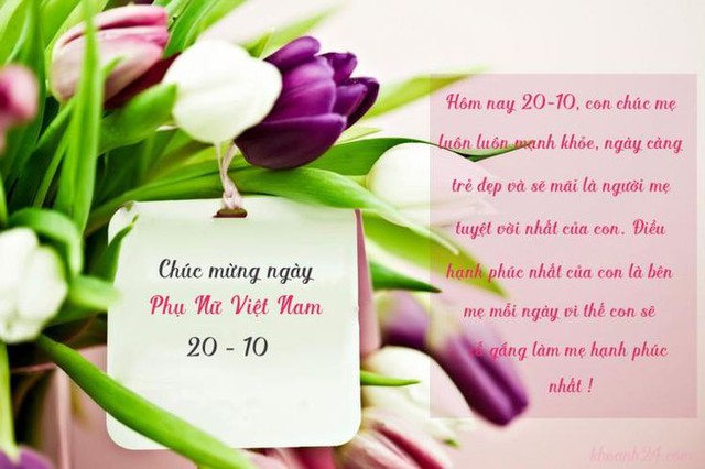 Những mẫu thiệp chúc mừng Ngày phụ nữ Việt Nam 20/10 đẹp nhất - Ảnh 10.