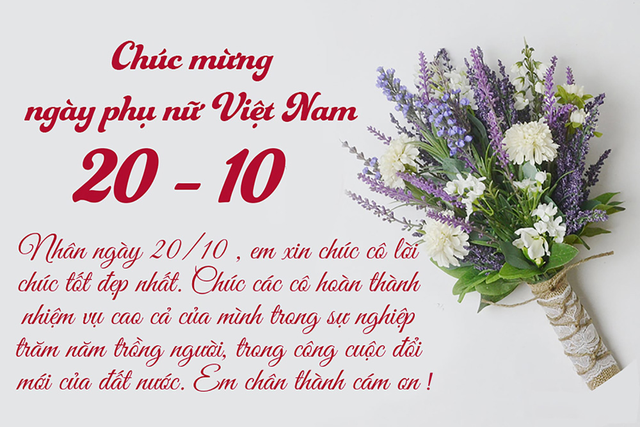 Những mẫu thiệp chúc mừng Ngày Phụ nữ Việt Nam 20/10 đẹp nhất - Ảnh 17.