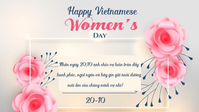 Những mẫu thiệp chúc mừng Ngày phụ nữ Việt Nam 20/10 đẹp nhất - Ảnh 27.