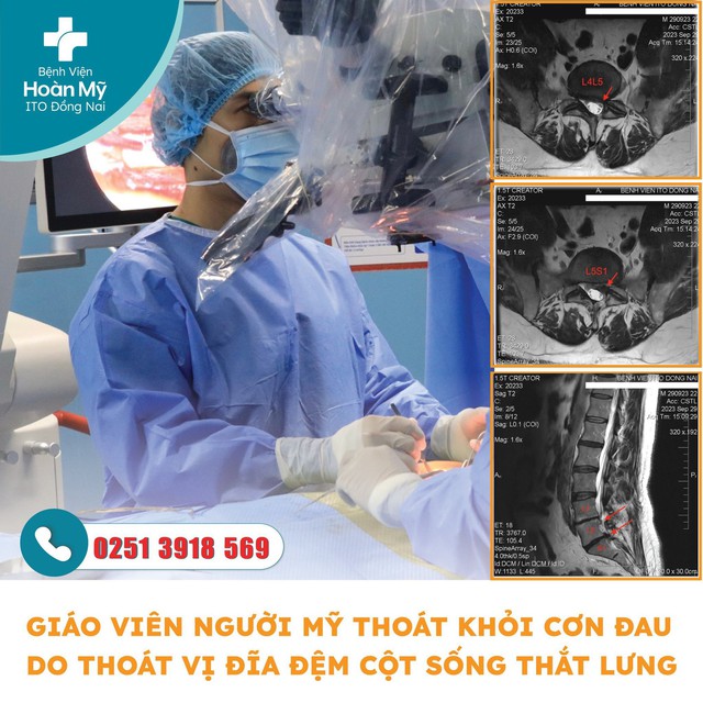 Giáo viên người Mỹ thoát khỏi cơn đau do thoát vị đĩa đệm cột sống thắt lưng - Ảnh 1.