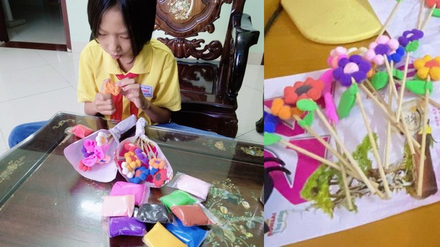 Những món quà &quot;handmade&quot; tự tay học sinh làm lên ngôi (ảnh NVCC).