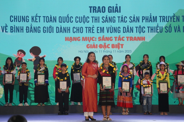 Chung kết cuộc thi Sáng tác sản phẩm truyền thông về Bình đẳng giới cho trẻ em vùng DTTS và miền núi năm 2023- Ảnh 3.