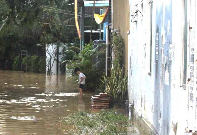 Mưa lớn, nhiều nhà ở Nha Trang bị ngập, cầu Phú Kiểng bị cuốn trôi- Ảnh 9.