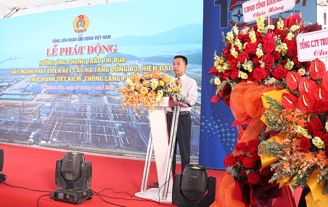 Gắn biển công trình Trạm biến áp 500kV Vân Phong và đấu nối - Chào mừng Đại hội XIII Công đoàn Việt Nam nhiệm kỳ 2023 - 2028- Ảnh 4.