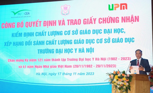 Trường Đại học Y Hà Nội đón nhận Giấy chứng nhận kiểm định chất lượng cơ sở giáo dục đại học- Ảnh 2.