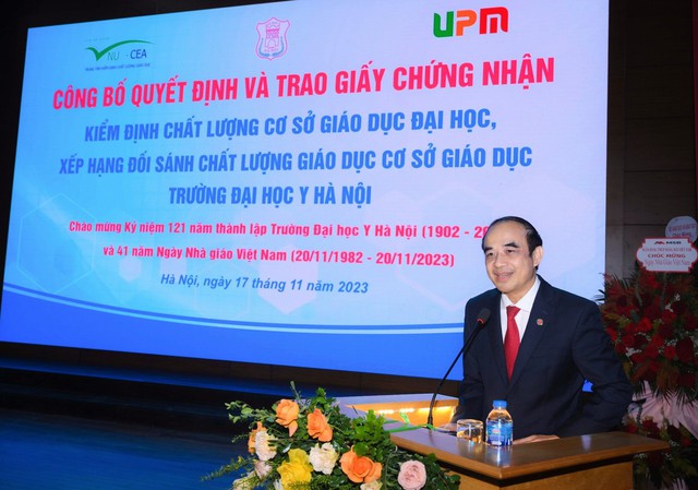 Trường Đại học Y Hà Nội đón nhận Giấy chứng nhận kiểm định chất lượng cơ sở giáo dục đại học- Ảnh 1.