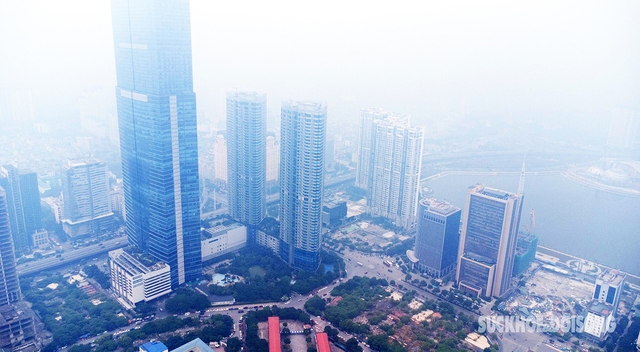 Sáng nay Hà Nội ô nhiễm không khí nghiêm trọng- Ảnh 2.