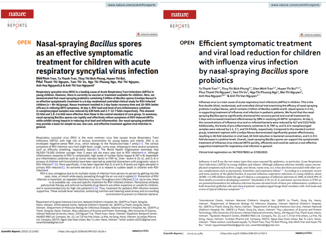 Bào tử lợi khuẩn dạng xịt Việt Nam giảm nguy cơ viêm đường hô hấp do virus- Ảnh 1.