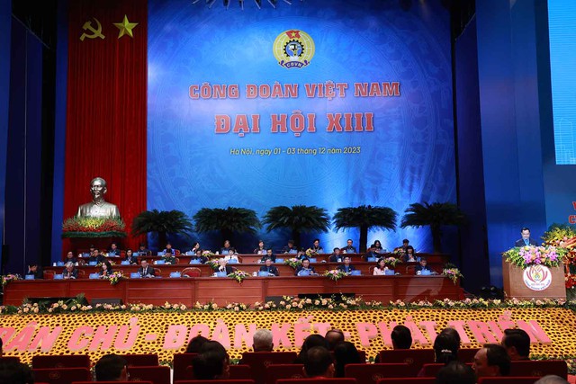 Tổng Bí thư Nguyễn Phú Trọng phát biểu chỉ đạo Đại hội XIII Công đoàn Việt Nam- Ảnh 3.