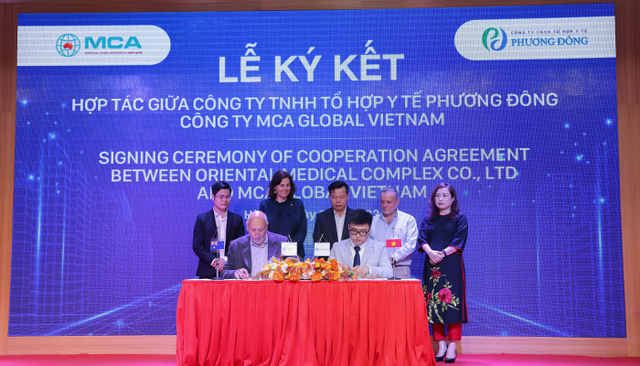 Công ty TNHH Tổ hợp y tế Phương Đông và Công ty TNHH MCA Global Vietnam hợp tác phát triển Trung tâm Ung bướu Công nghệ cao - Ảnh 1.