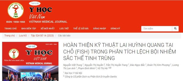 Điểm sáng khoa học: Công bố nghiên cứu mới về kỹ thuật FISH trong phân tích Lệch bội nhiễm sắc thể tinh trùng - Ảnh 2.