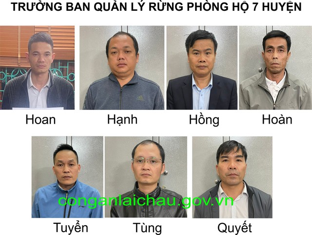 Trưởng Ban Quản lý rừng phòng hộ 7 huyện bị tạm giữ hình sự. Ảnh: Công an tỉnh Lai Châu