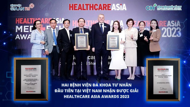 Hai bệnh viện đa khoa tư nhân đầu tiên tại Việt Nam nhận được giải Healthcare Asia Awards 2023 - Ảnh 1.