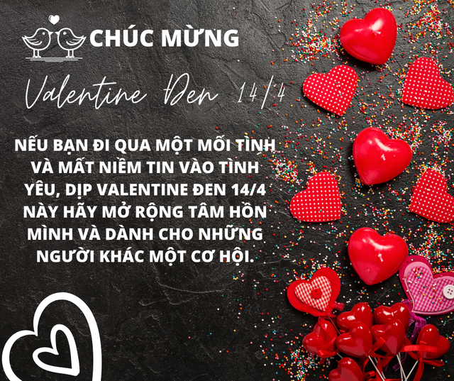 Những lời chúc ngày Valentine đen 14/4 hay và ý nghĩa nhất 2023 - Ảnh 3.