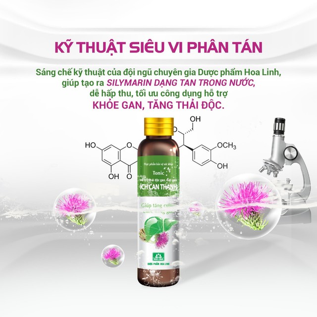 Sáng chế kỹ thuật tạo ra Silymarin tan trong nước, tăng công dụng hỗ trợ thải độc gan - Ảnh 3.