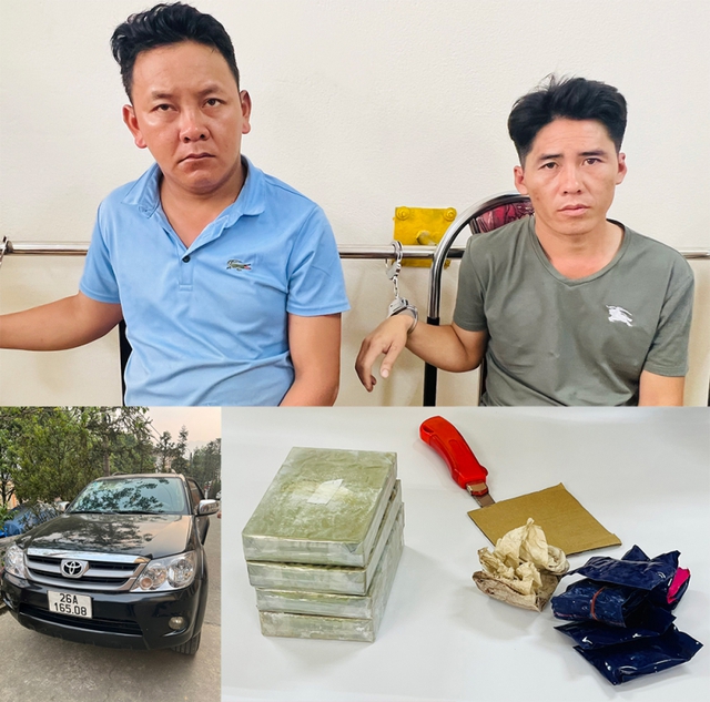 Phát hiện hai đối tượng vận chuyển 4 bánh heroin từ Sơn La sang Lào Cai - Ảnh 1.