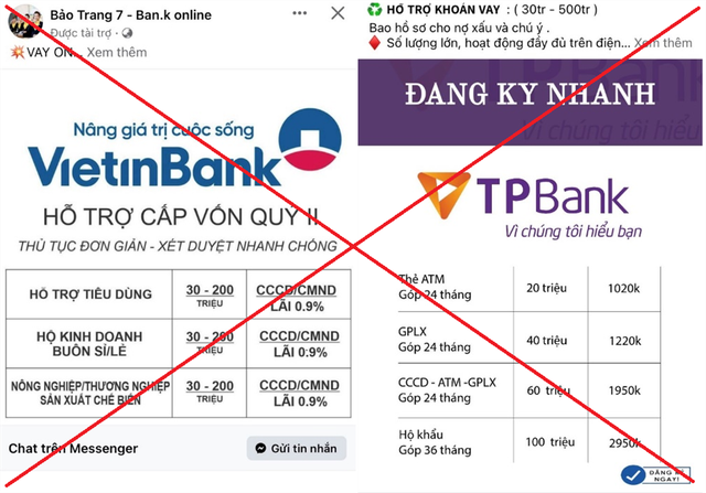 Bộ Công an 'vạch mặt' các đối tượng lừa đảo mạo danh ngân hàng, công ty tài chính cho vay lãi suất thấp - Ảnh 1.