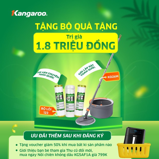 Kangaroo tri ân khách hàng trợ giá tới 10 triệu khi thay cũ đổi mới máy lọc nước - Ảnh 1.