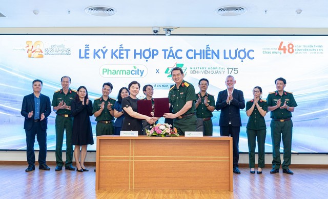 Pharmacity thắt chặt quan hệ đối tác chiến lược với Bệnh viện Quân y 175 - Ảnh 1.