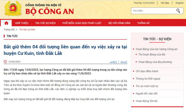 Bắt giữ thêm 04 đối tượng liên quan đến vụ việc xảy ra tại huyện Cư Kuin, tỉnh Đắk Lắk - Ảnh 1.