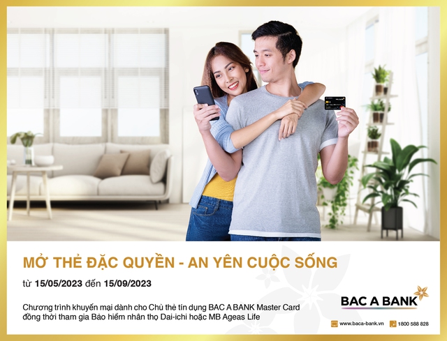 Sở hữu thẻ tín dụng quốc tế Bac A BANK: nhận ưu đãi độc quyền, hoàn phí bảo hiểm - Ảnh 1.