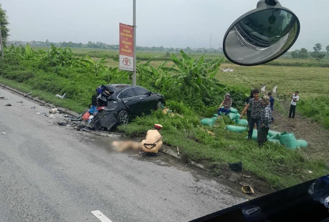 Tai nạn giao thông ở Hà Nam khiến một cán bộ CSGT tử vong - Ảnh 1.