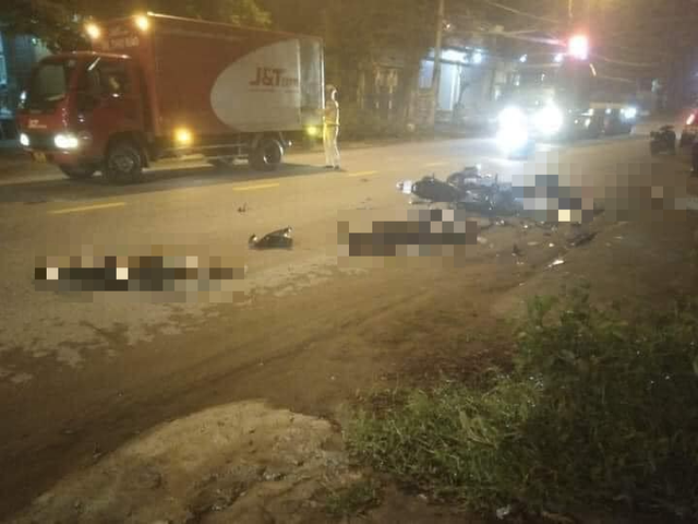 6 thanh niên đi xe máy thương vong sau vụ tai nạn trong đêm - Ảnh 1.