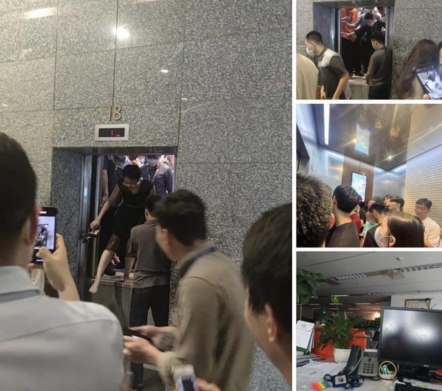 Cắt điện đột ngột, nhiều người kẹt trong thang máy toà nhà cao nhất Hà Nội  - Ảnh 1.