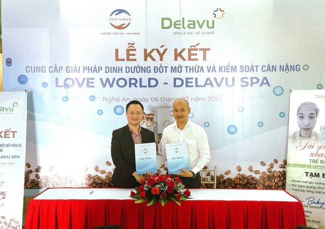 Love World Việt Nam ký kết cung cấp giải pháp dinh dưỡng với Delavu Spa - Ảnh 1.