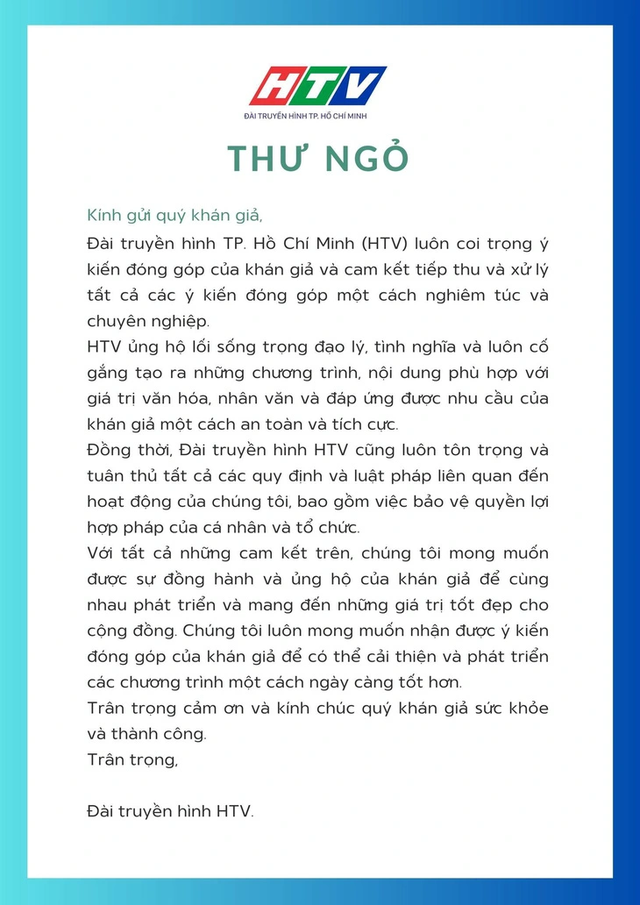 Bị khán giả chỉ trích gay gắt khi phát sóng chương trình có cháu gái NSƯT Vũ Linh, đài HTV lên tiếng - Ảnh 2.