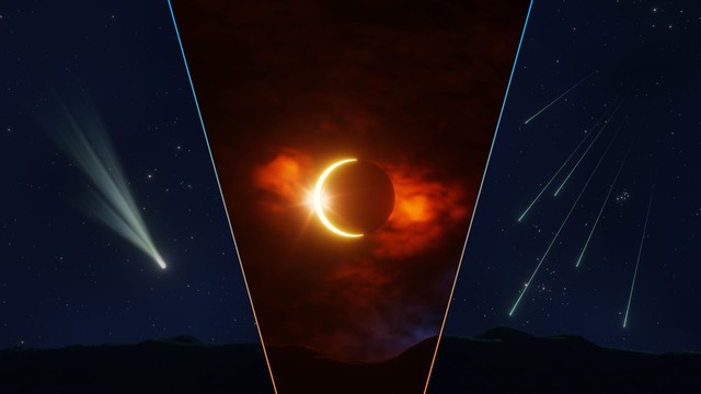 Những hiện tượng thiên văn kỳ thú 2023: siêu trăng, trăng xanh, nguyệt thực, nhật thực và mưa sao băng - Ảnh 1.