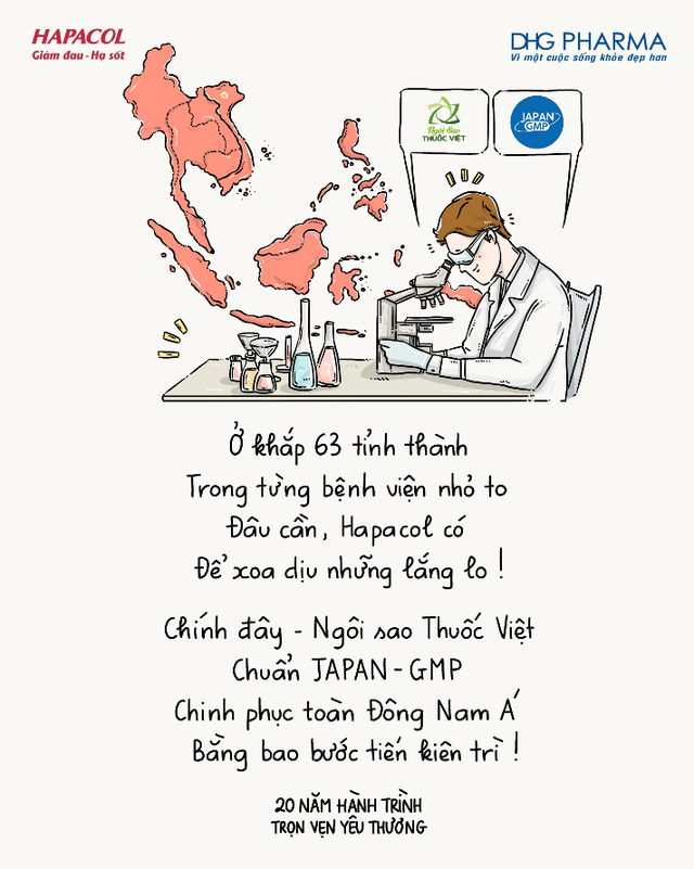 Những khoảnh khắc gói trọn hành trình 20 năm trọn vẹn yêu thương cùng Hapacol qua tranh vẽ - Ảnh 6.